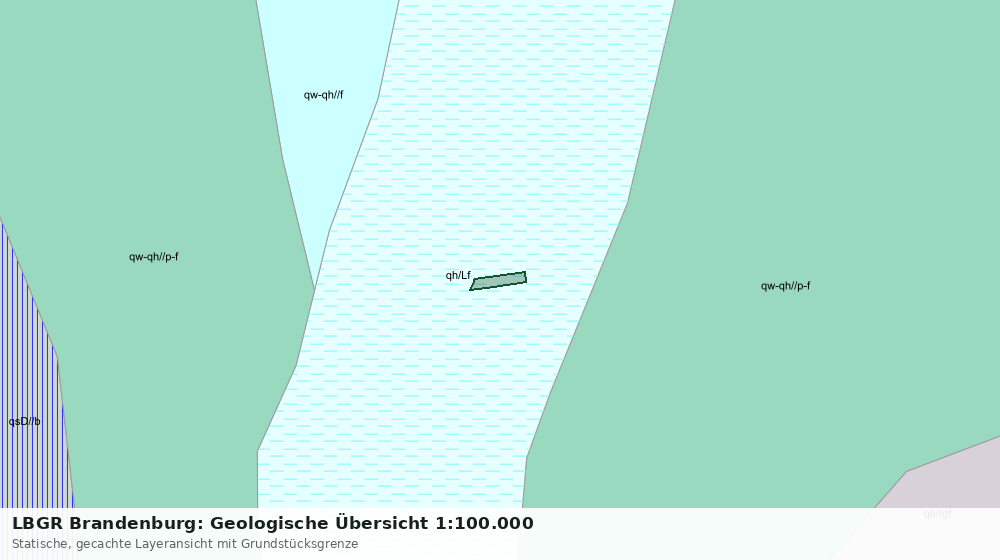Statische Kartenansicht: LBGR Brandenburg: Geologische Übersicht 1:100.000
