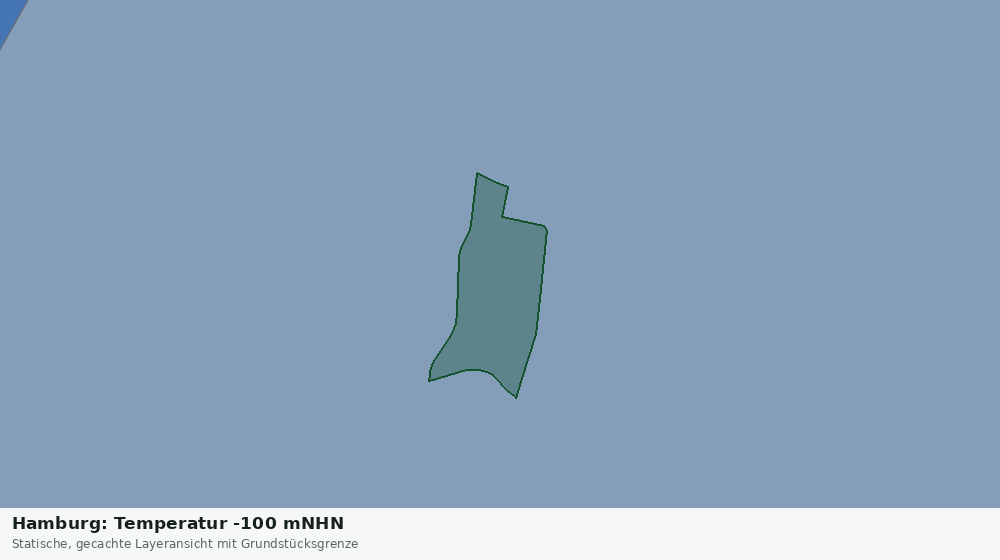 Statische Kartenansicht: Hamburg: Temperatur -100 mNHN