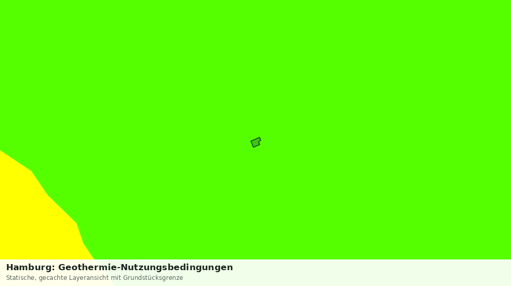 Statische Kartenansicht: Hamburg: Geothermie-Nutzungsbedingungen