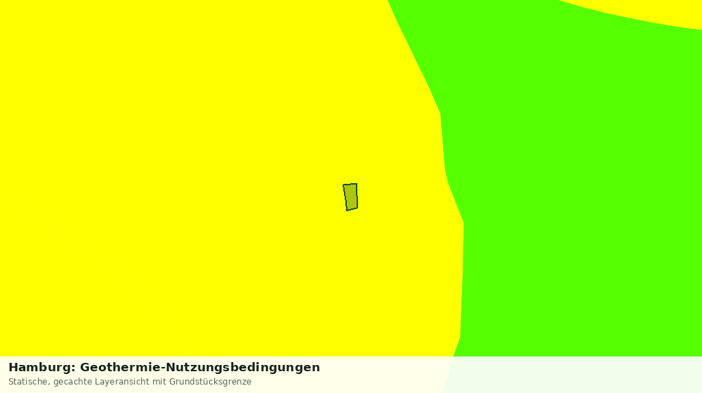 Statische Kartenansicht: Hamburg: Geothermie-Nutzungsbedingungen