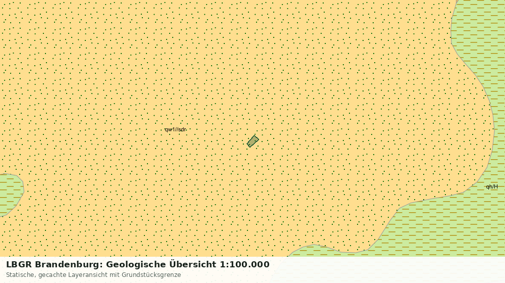 Statische Kartenansicht: LBGR Brandenburg: Geologische Übersicht 1:100.000