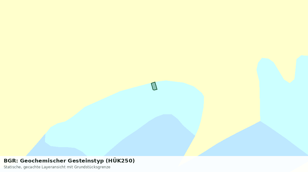 Statische Kartenansicht: BGR: Geochemischer Gesteinstyp (HÜK250)