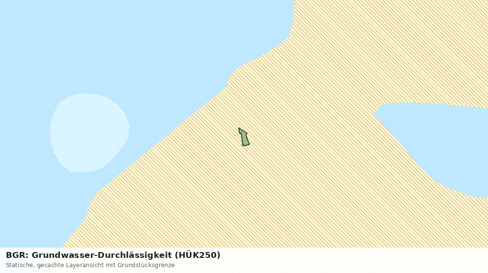 Statische Kartenansicht: BGR: Grundwasser-Durchlässigkeit (HÜK250)
