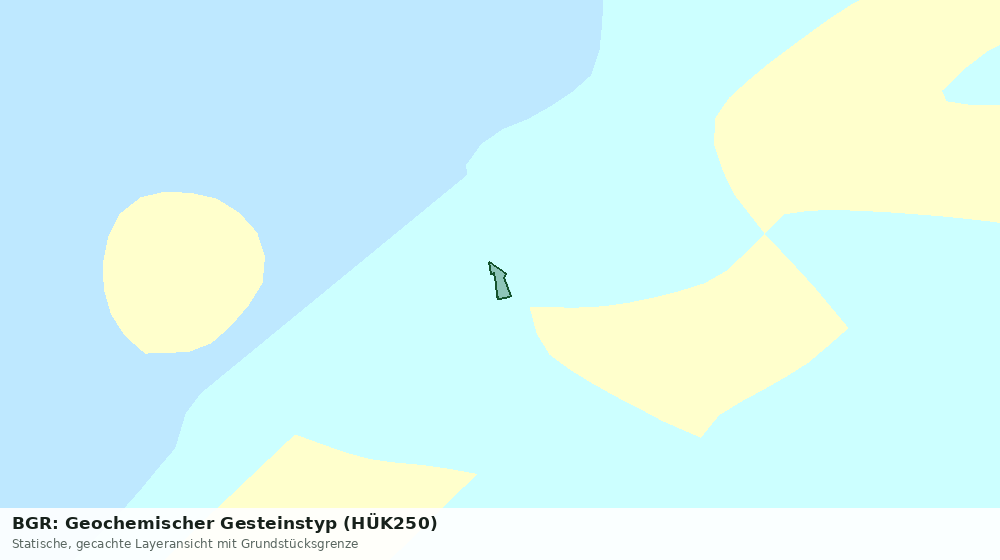 Statische Kartenansicht: BGR: Geochemischer Gesteinstyp (HÜK250)