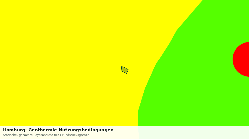 Statische Kartenansicht: Hamburg: Geothermie-Nutzungsbedingungen