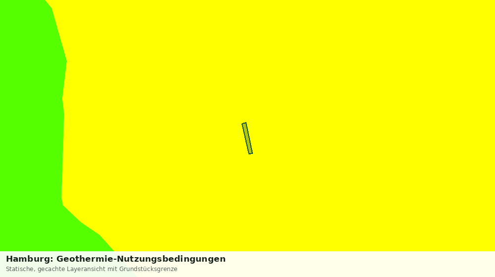Statische Kartenansicht: Hamburg: Geothermie-Nutzungsbedingungen