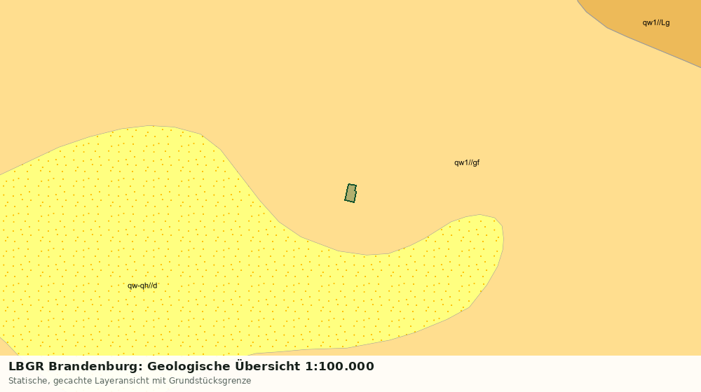 Statische Kartenansicht: LBGR Brandenburg: Geologische Übersicht 1:100.000