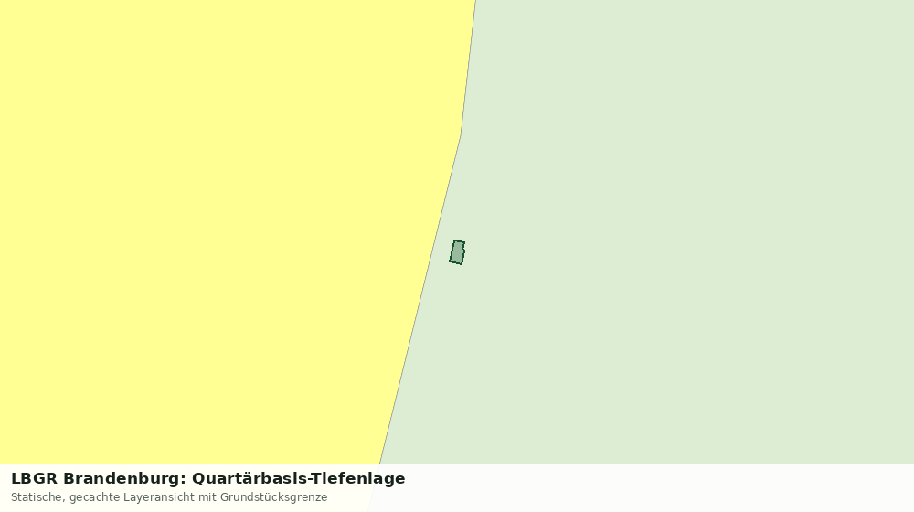 Statische Kartenansicht: LBGR Brandenburg: Quartärbasis-Tiefenlage