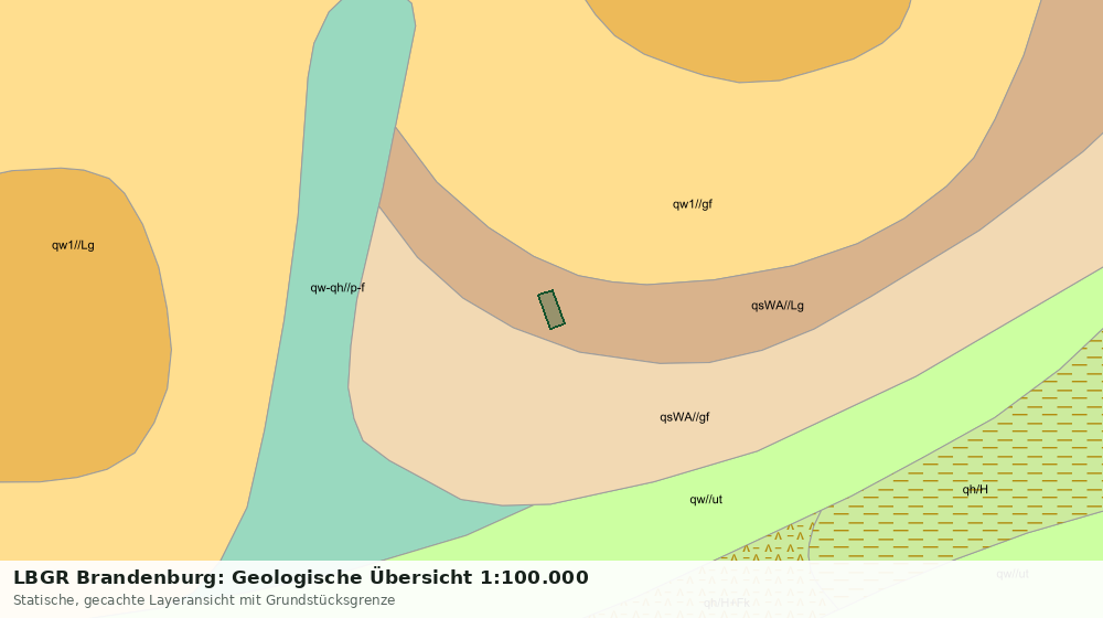 Statische Kartenansicht: LBGR Brandenburg: Geologische Übersicht 1:100.000