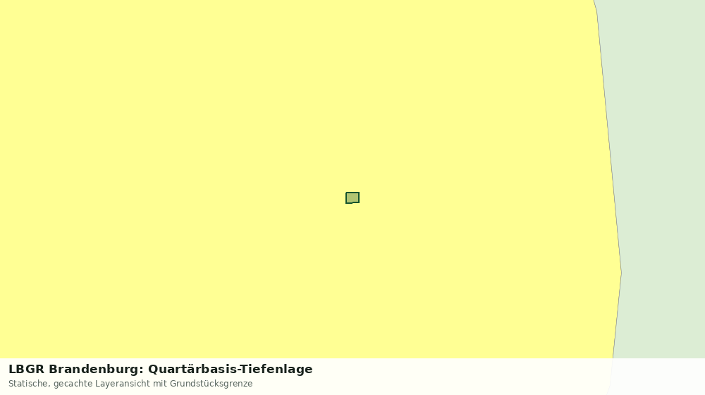 Statische Kartenansicht: LBGR Brandenburg: Quartärbasis-Tiefenlage