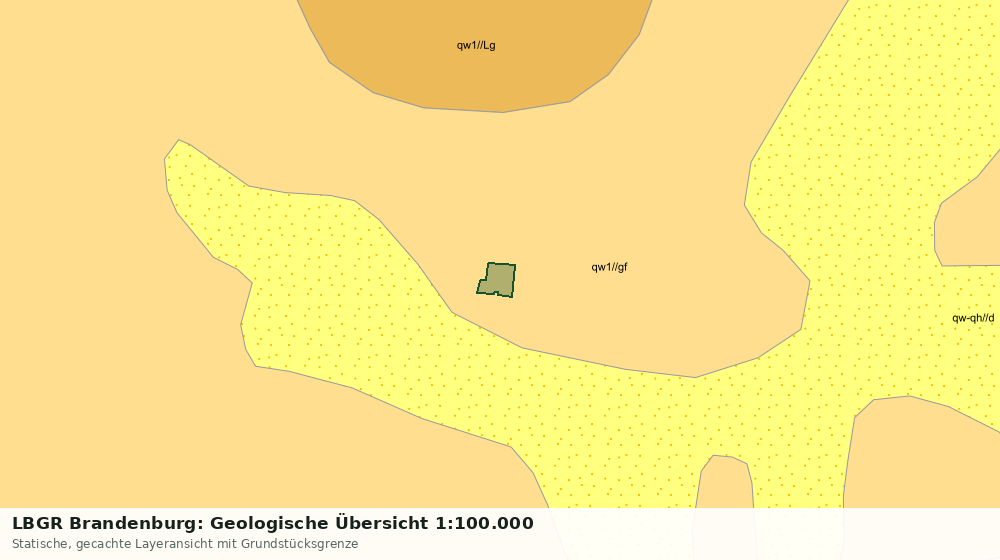 Statische Kartenansicht: LBGR Brandenburg: Geologische Übersicht 1:100.000