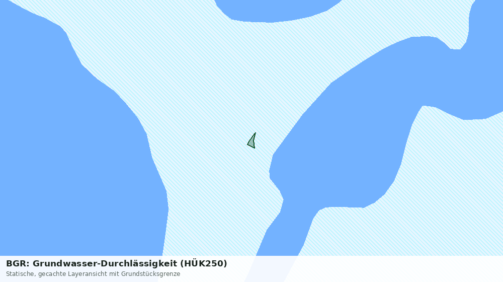 Statische Kartenansicht: BGR: Grundwasser-Durchlässigkeit (HÜK250)