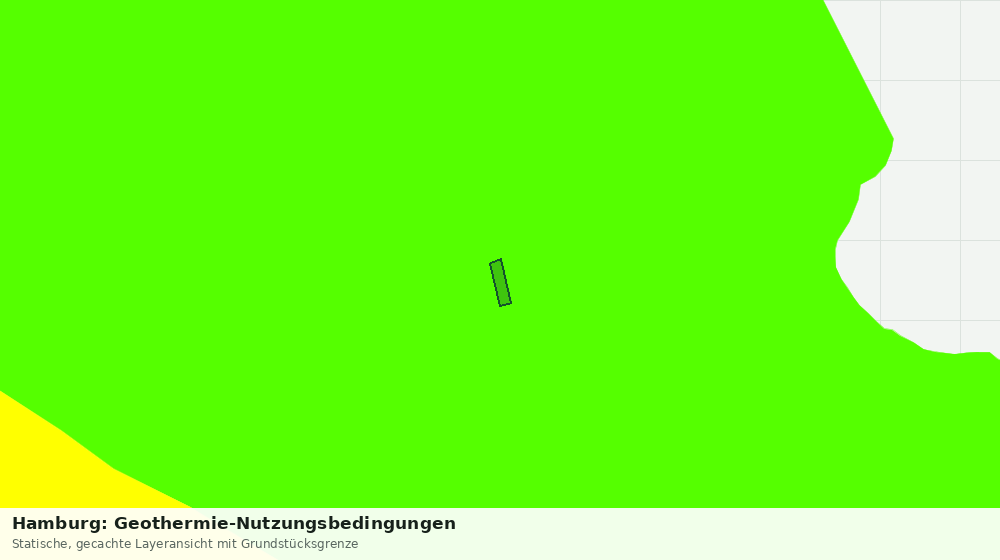 Statische Kartenansicht: Hamburg: Geothermie-Nutzungsbedingungen