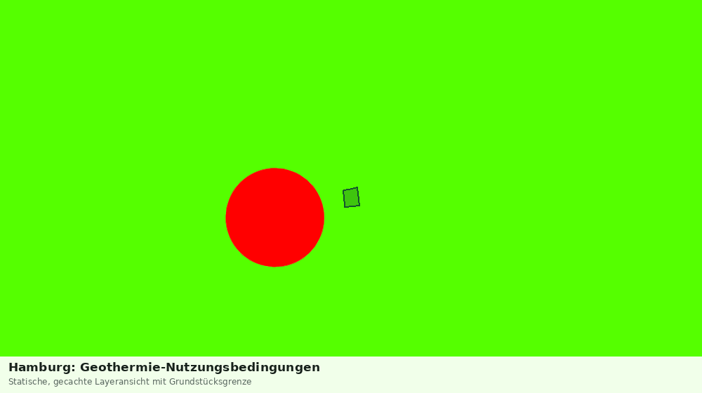 Statische Kartenansicht: Hamburg: Geothermie-Nutzungsbedingungen