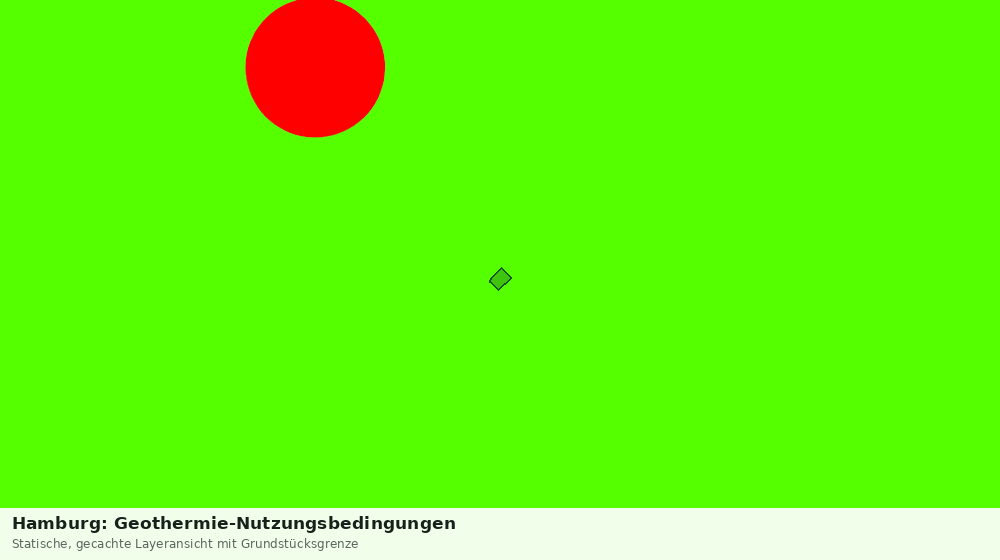 Statische Kartenansicht: Hamburg: Geothermie-Nutzungsbedingungen