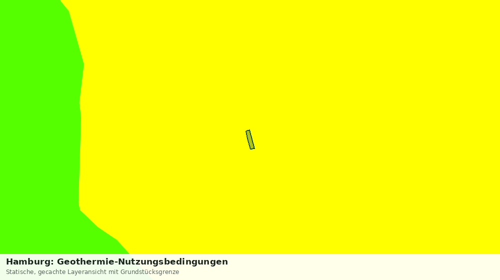 Statische Kartenansicht: Hamburg: Geothermie-Nutzungsbedingungen
