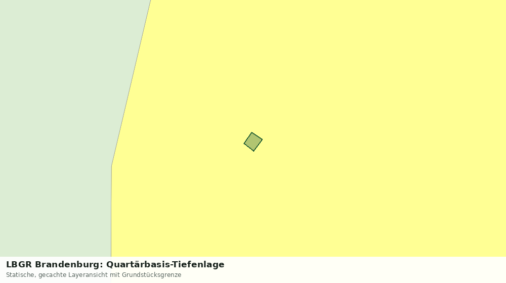 Statische Kartenansicht: LBGR Brandenburg: Quartärbasis-Tiefenlage