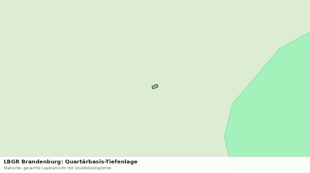 Statische Kartenansicht: LBGR Brandenburg: Quartärbasis-Tiefenlage
