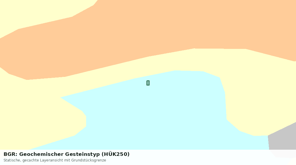 Statische Kartenansicht: BGR: Geochemischer Gesteinstyp (HÜK250)