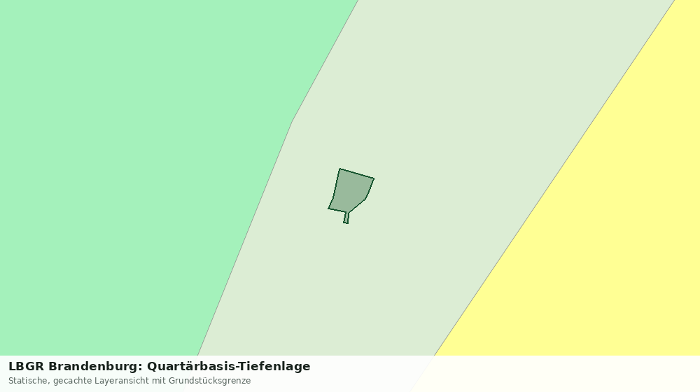 Statische Kartenansicht: LBGR Brandenburg: Quartärbasis-Tiefenlage