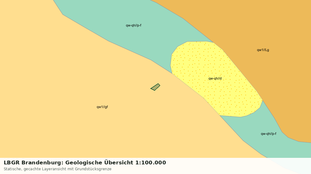 Statische Kartenansicht: LBGR Brandenburg: Geologische Übersicht 1:100.000