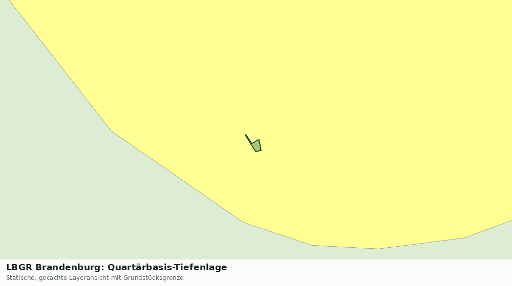 Statische Kartenansicht: LBGR Brandenburg: Quartärbasis-Tiefenlage
