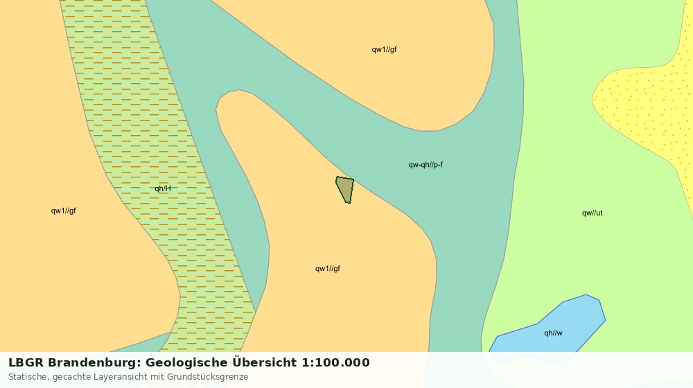 Statische Kartenansicht: LBGR Brandenburg: Geologische Übersicht 1:100.000