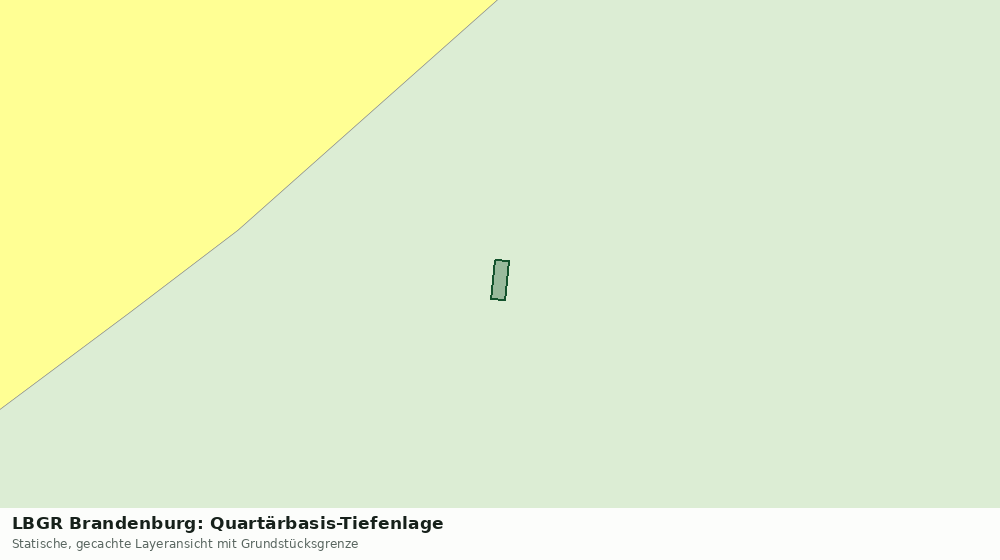 Statische Kartenansicht: LBGR Brandenburg: Quartärbasis-Tiefenlage