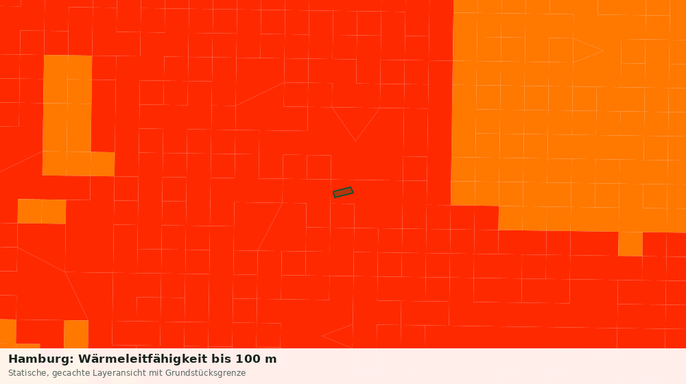 Statische Kartenansicht: Hamburg: Wärmeleitfähigkeit bis 100 m