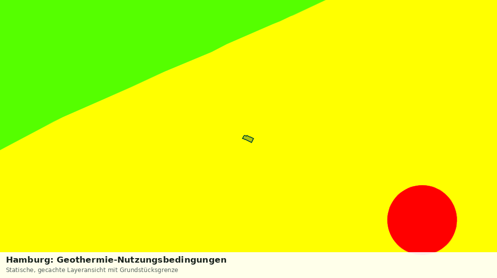 Statische Kartenansicht: Hamburg: Geothermie-Nutzungsbedingungen