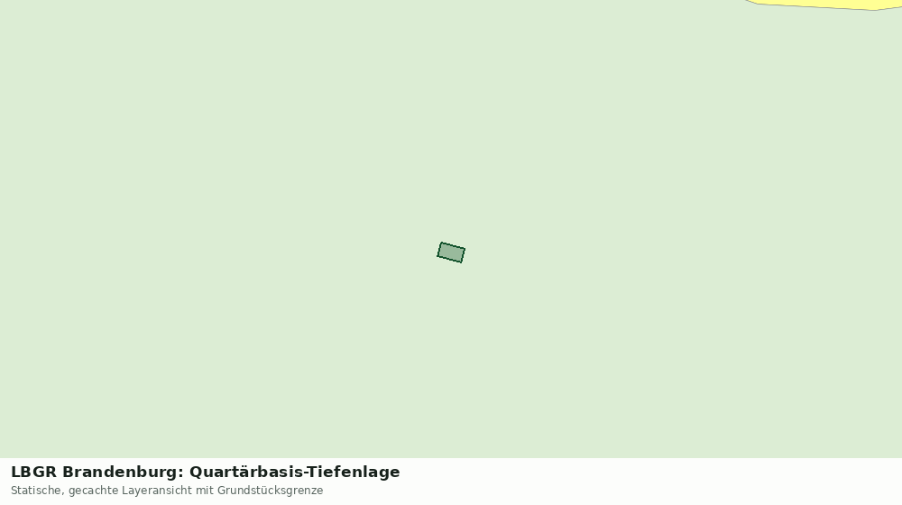 Statische Kartenansicht: LBGR Brandenburg: Quartärbasis-Tiefenlage