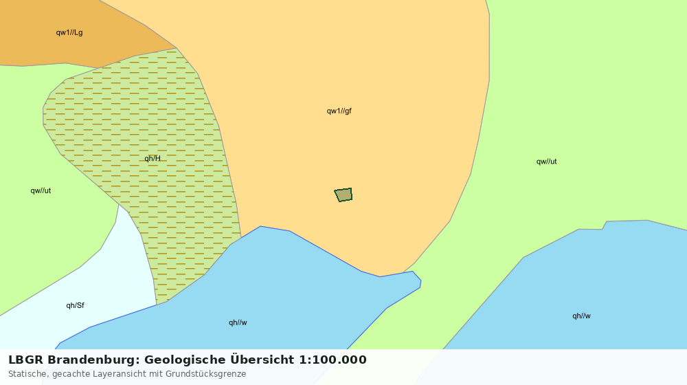 Statische Kartenansicht: LBGR Brandenburg: Geologische Übersicht 1:100.000