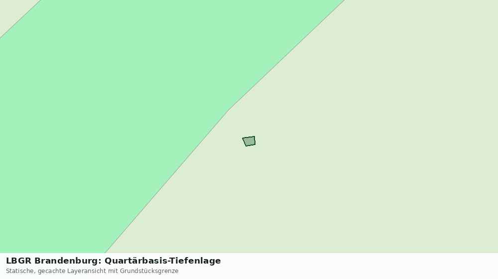 Statische Kartenansicht: LBGR Brandenburg: Quartärbasis-Tiefenlage