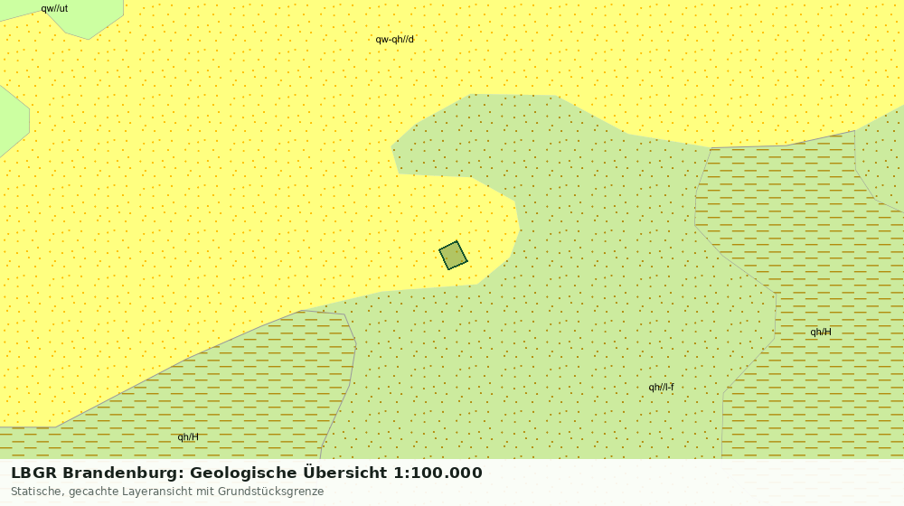 Statische Kartenansicht: LBGR Brandenburg: Geologische Übersicht 1:100.000