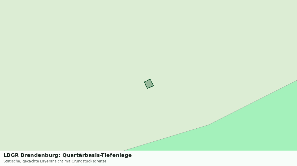 Statische Kartenansicht: LBGR Brandenburg: Quartärbasis-Tiefenlage
