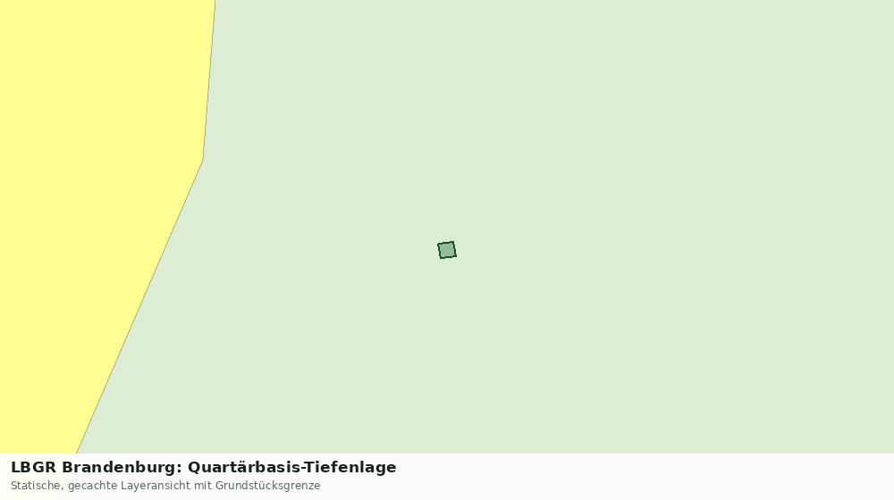 Statische Kartenansicht: LBGR Brandenburg: Quartärbasis-Tiefenlage