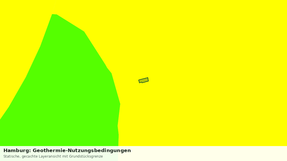 Statische Kartenansicht: Hamburg: Geothermie-Nutzungsbedingungen