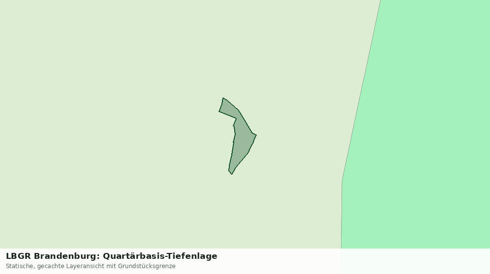 Statische Kartenansicht: LBGR Brandenburg: Quartärbasis-Tiefenlage