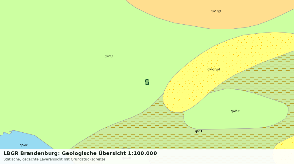 Statische Kartenansicht: LBGR Brandenburg: Geologische Übersicht 1:100.000
