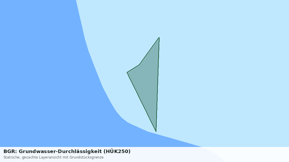 Statische Kartenansicht: BGR: Grundwasser-Durchlässigkeit (HÜK250)