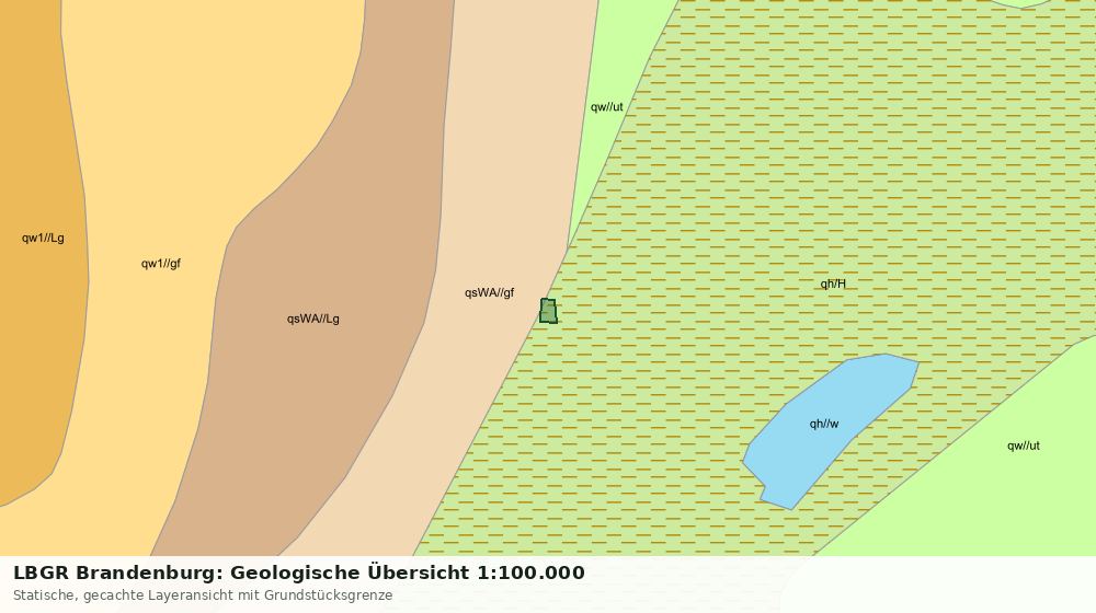 Statische Kartenansicht: LBGR Brandenburg: Geologische Übersicht 1:100.000