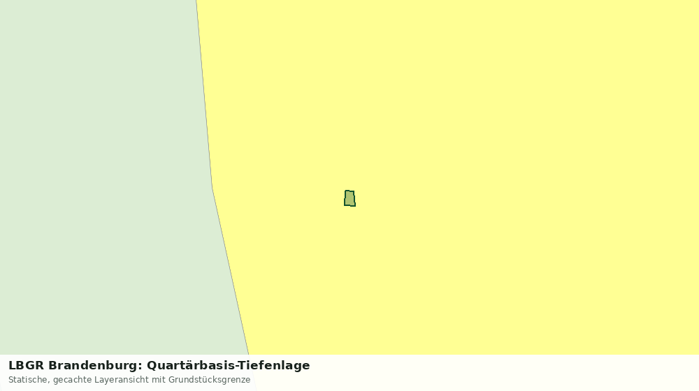 Statische Kartenansicht: LBGR Brandenburg: Quartärbasis-Tiefenlage