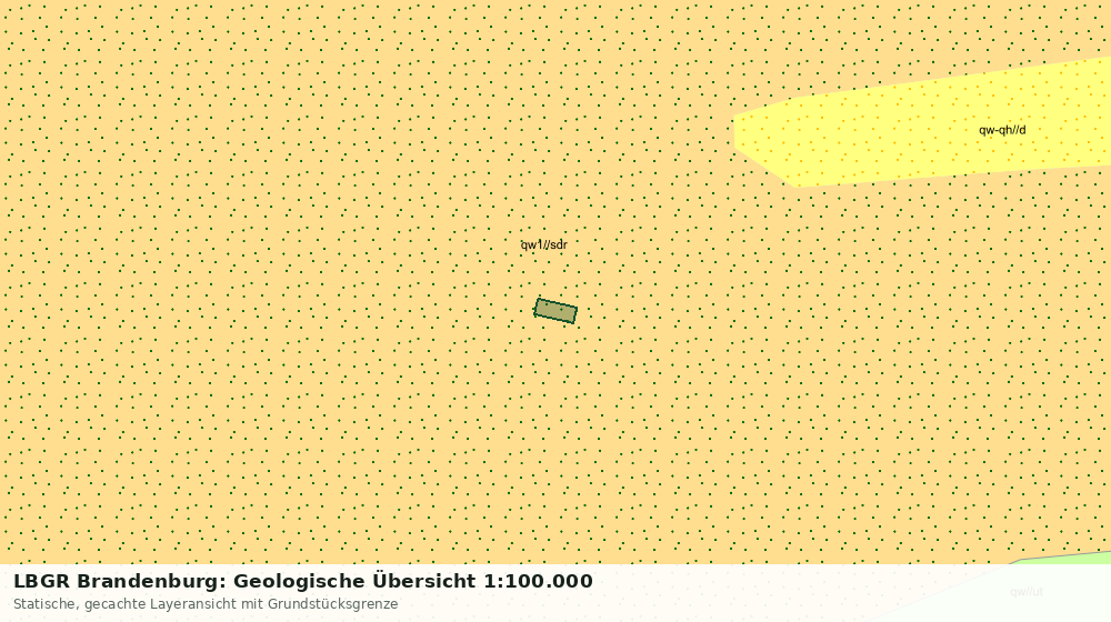 Statische Kartenansicht: LBGR Brandenburg: Geologische Übersicht 1:100.000