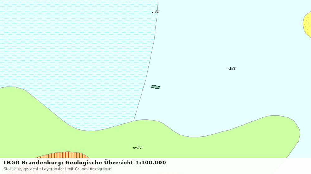 Statische Kartenansicht: LBGR Brandenburg: Geologische Übersicht 1:100.000