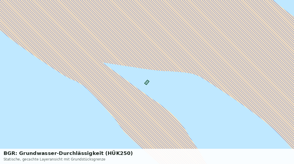 Statische Kartenansicht: BGR: Grundwasser-Durchlässigkeit (HÜK250)
