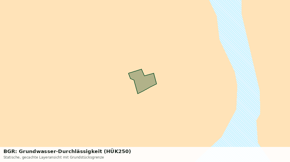 Statische Kartenansicht: BGR: Grundwasser-Durchlässigkeit (HÜK250)