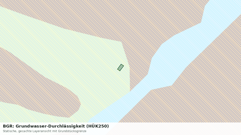 Statische Kartenansicht: BGR: Grundwasser-Durchlässigkeit (HÜK250)
