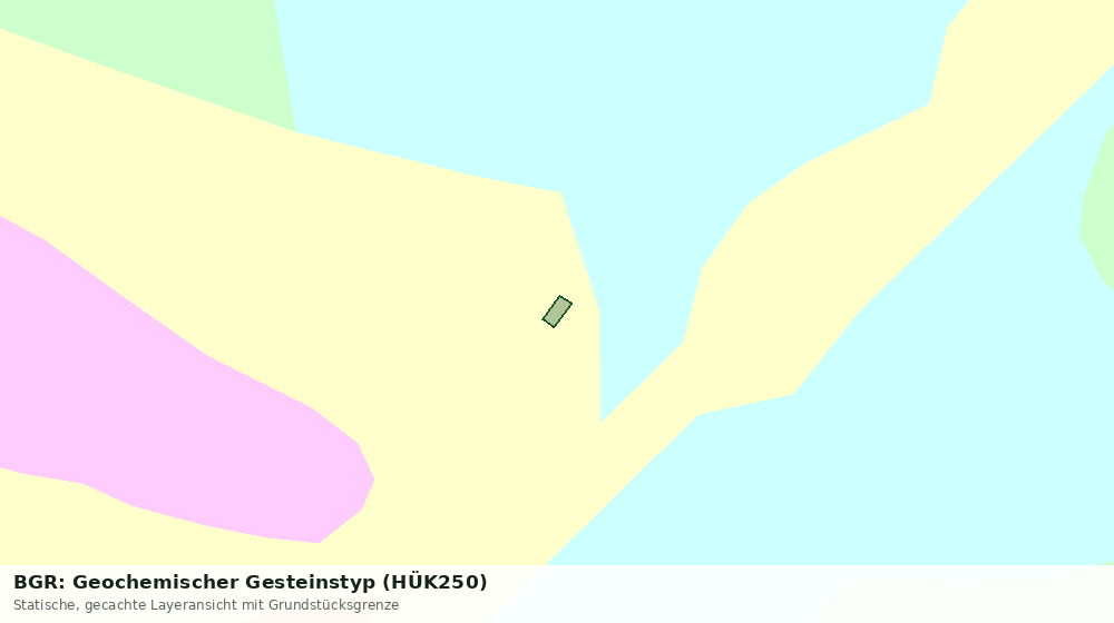 Statische Kartenansicht: BGR: Geochemischer Gesteinstyp (HÜK250)