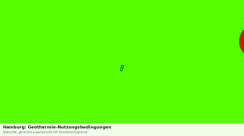 Statische Kartenansicht: Hamburg: Geothermie-Nutzungsbedingungen