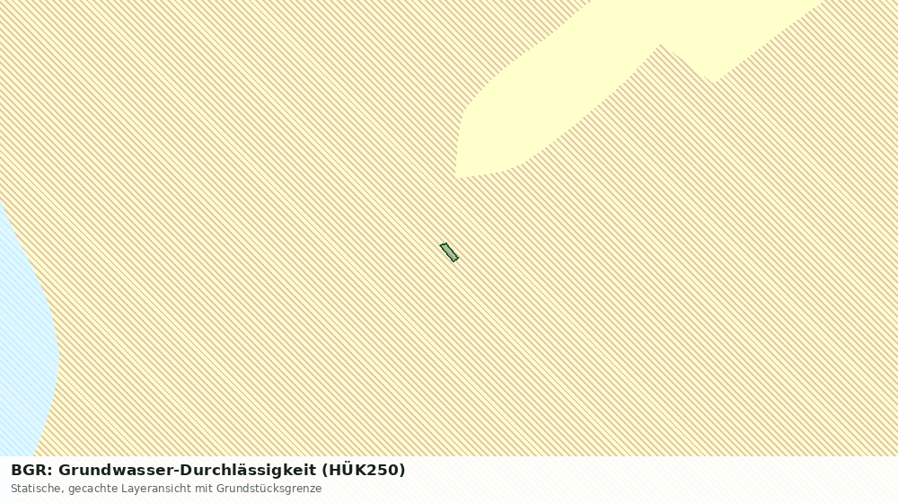 Statische Kartenansicht: BGR: Grundwasser-Durchlässigkeit (HÜK250)